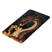 Wood Dragon 2024 Chinesischer Neujahrsdrache Magnet (Linke Seite)