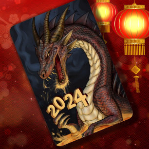 Wood Dragon 2024 Chinesischer Neujahrsdrache Magnet