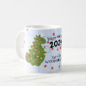 Wood Dragon Blue Kaffeetasse (Vorderseite Links)