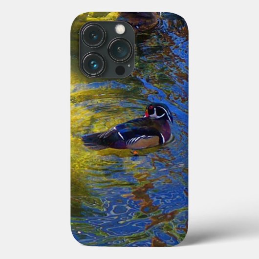 Wood Duck #2 iPhone 13 Pro Case (Rückseite)