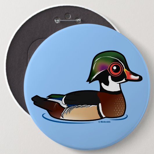 Wood Duck Button (Vorne & Hinten)