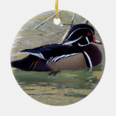 Wood Duck Drake Keramikornament (Hinten)