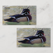 Wood Duck Drake Visitenkarte (Vorne/Hinten)