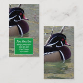 Wood Duck Drake Visitenkarte (Vorne/Hinten)