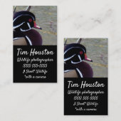 Wood Duck Drake Visitenkarte (Vorne/Hinten)