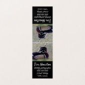 Wood Duck Drake Visitenkarten (Außenseite Aufgefaltet)