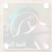 Wood Duck Glasuntersetzer (Rückseite)