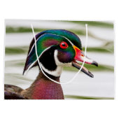Wood Duck Große Geschenktüte (Rückseite)