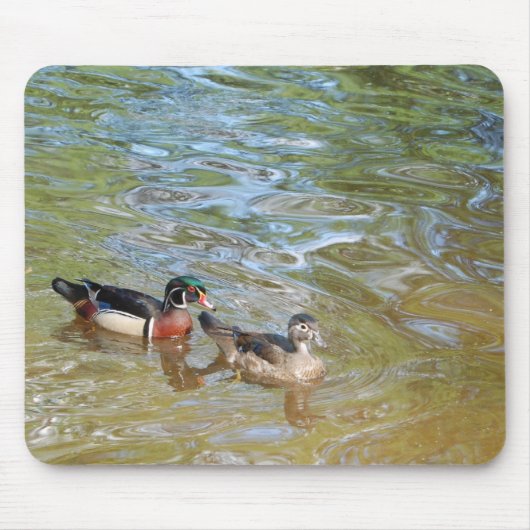 Wood Duck Pair Mousepad (Vorne)
