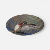 Wood Duck Pappteller (Schrägansicht)