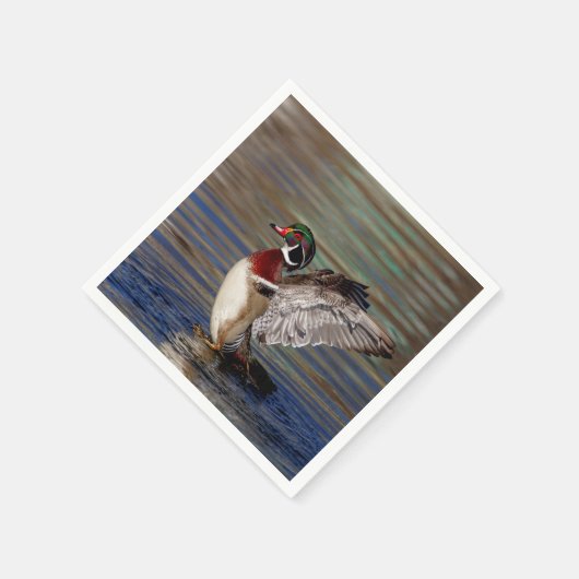 Wood Duck Serviette (Ecke)