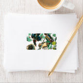 Wood Duck von John James Audubon Adressaufkleber (Insitu)