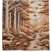 Wood Duschvorhang (Vorderseite)