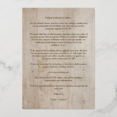 Wood Effect Rustic Dragonfly Couple Foto Folieneinladung (Rückseite)