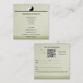 Wood Element  Acupuncture appointment card Terminkarte (Vorne/Hinten)