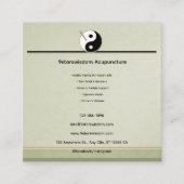 Wood Element  Acupuncture appointment card Terminkarte (Vorderseite)