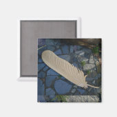 Wood Feather Magnet (Vorderseite/Rückseite)