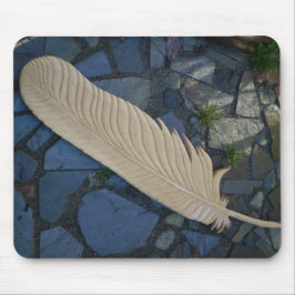 Wood Feather Mousepad