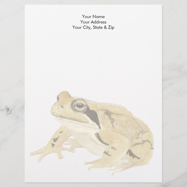 Wood Frog Briefbogen (Vorderseite)