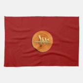 Wood Goat Ram Chinese Year Zodiac Kittuch Handtuch (Horizontal)