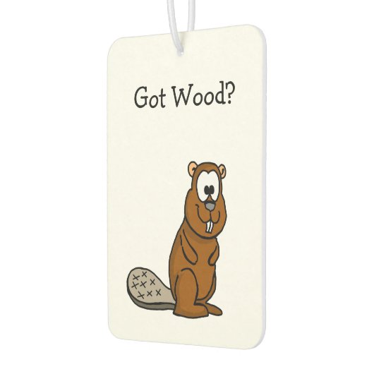 Wood got? Beaver Air Freshener Autolufterfrischer (Links)