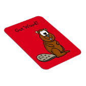 Wood got? Biber Foto Magnet (Rechte Seite)