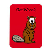 Wood got? Biber Foto Magnet (Vertikal)