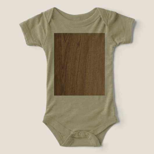 Wood Grain Baby Bodysuit (Design Vorderseite)