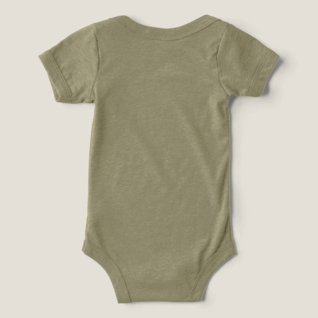 Wood Grain Baby Bodysuit (Design Rückseite)