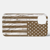 Wood Grain Grunge American Flag Case-Mate iPhone Hülle (Rückseite (Horizontal))