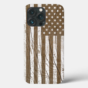 Wood Grain Grunge American Flag Case-Mate iPhone Hülle