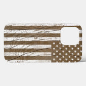 Wood Grain Grunge American Flag Case-Mate iPhone Hülle (Rückseite (Horizontal))