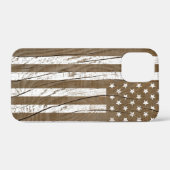 Wood Grain Grunge American Flag Case-Mate iPhone Hülle (Rückseite (Horizontal))