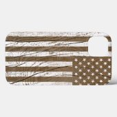 Wood Grain Grunge American Flag Case-Mate iPhone Hülle (Rückseite (Horizontal))