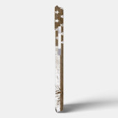 Wood Grain Grunge American Flag Case-Mate iPhone Hülle (Rückseite / Links)