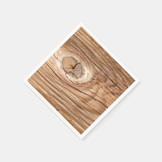 Wood Grain Knothole Serviette (Ecke)