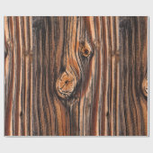 Wood Grain Pattern Geschenkpapier (Flach)