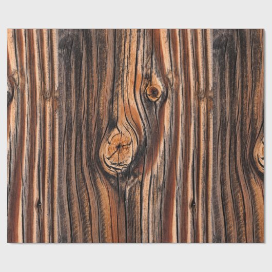 Wood Grain Pattern Geschenkpapier (Flach)