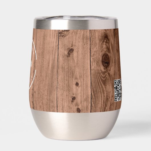 Wood Grain Rustic Branded with logo Website (Rückseite)