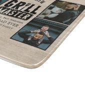 Wood GRILLEN Grill Master Bester Vater je Foto Schneidebrett (Ecke)