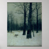 Wood in Winter, 1885 Poster (Vorne)