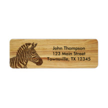 Wood Inlay Zebra