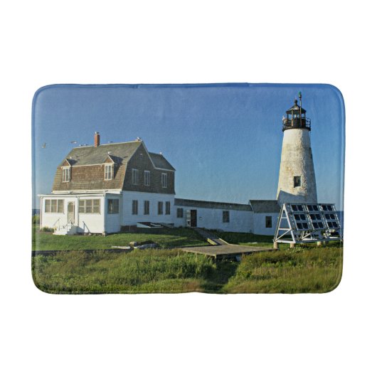 Wood Island Lighthouse Maine Bath Mat Badematte (Vorderseite)