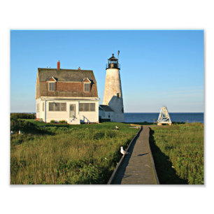 Wood Island Lighthouse Maine Foto Print