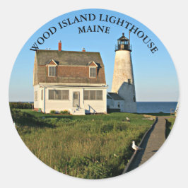 Wood Island Lighthouse Maine Große Stickers
