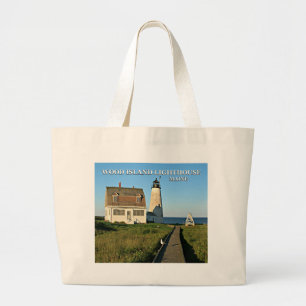 Wood Island Lighthouse, Maine Jumbo Tote Bag Stoffbeutel