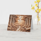 Wood Karte (Gelbe Blume)