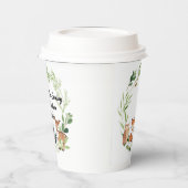 wood land animals greenery design pappbecher (Links)