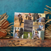 Wood Look Du bist die One Foto Collage Fotoplatte (Seite)