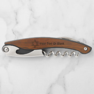 Wood Magen David Kellnermesser
